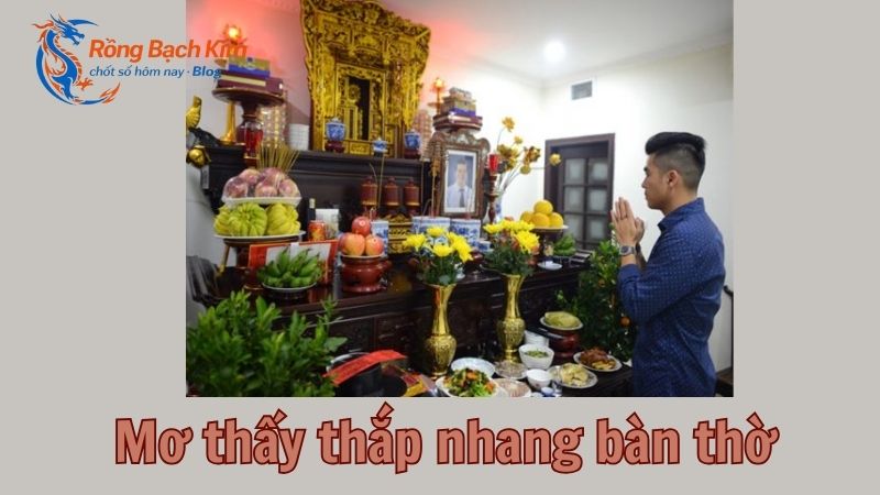 mơ thấy bàn thờ