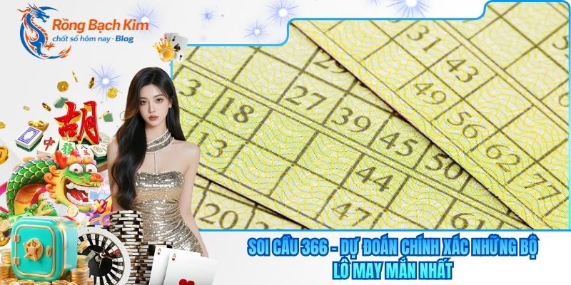 Soi Cầu 366 - Dự Đoán Chính Xác Những Bộ Lô May Mắn Nhất